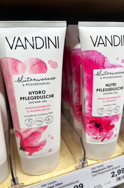Pflege-Produkte von Vandini bei EDEKA Lunze